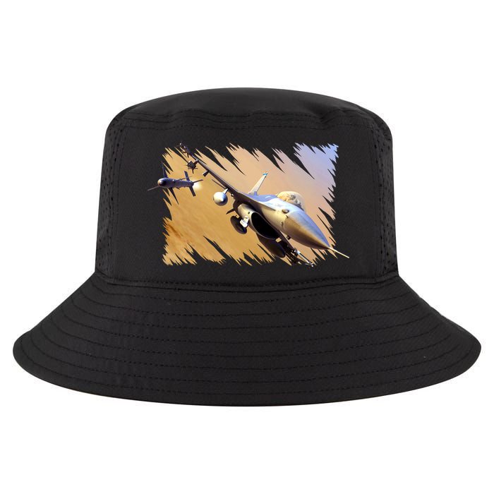 F-16 Fighter Jet Cool Comfort Performance Bucket Hat
