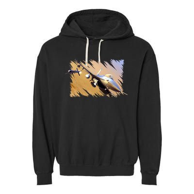F-16 Fighter Jet Garment-Dyed Fleece Hoodie