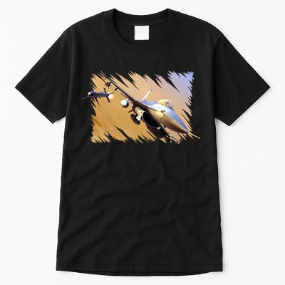 F-16 Fighter Jet Tall T-Shirt