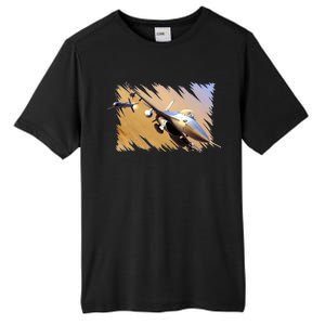 F-16 Fighter Jet Tall Fusion ChromaSoft Performance T-Shirt