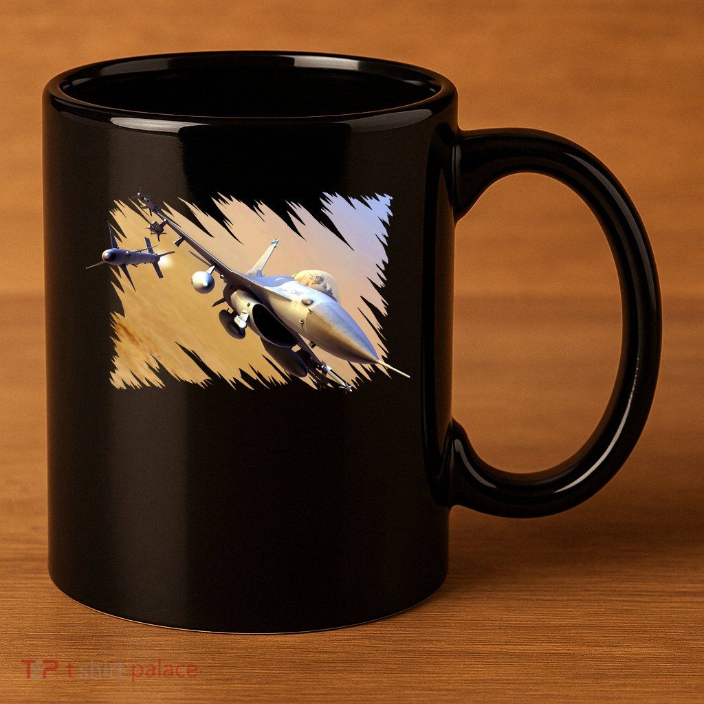 F-16 Fighter Jet 11oz C Handle Ceramic Mug