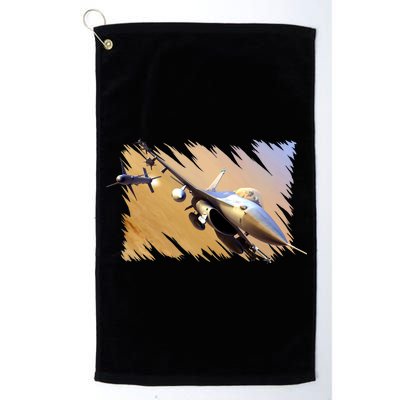 F-16 Fighter Jet Platinum Collection Golf Towel