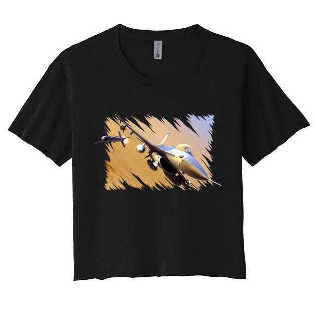 F-16 Fighter Jet Crop Top