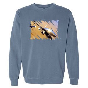 F-16 Fighter Jet Garment-Dyed Sweatshirt