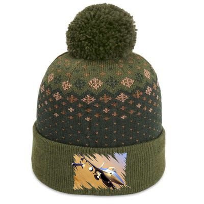 F-16 Fighter Jet The Baniff Cuffed Pom Beanie