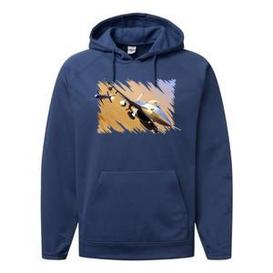 F-16 Fighter Jet Performance Fleece Hoodie