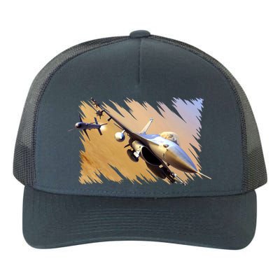 F-16 Fighter Jet Yupoong Adult 5-Panel Trucker Hat