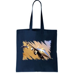 F-16 Fighter Jet Tote Bag