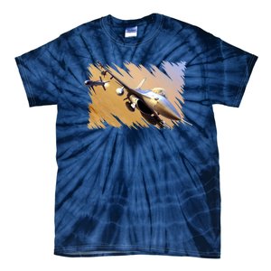 F-16 Fighter Jet Tie-Dye T-Shirt