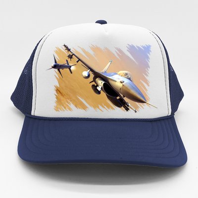 F-16 Fighter Jet Trucker Hat