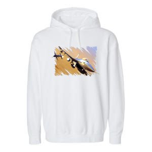 F-16 Fighter Jet Garment-Dyed Fleece Hoodie