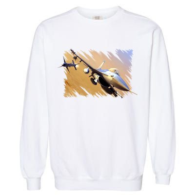 F-16 Fighter Jet Garment-Dyed Sweatshirt