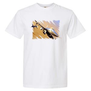 F-16 Fighter Jet Garment-Dyed Heavyweight T-Shirt