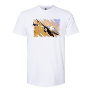 F-16 Fighter Jet Softstyle CVC T-Shirt