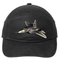 F-22 Raptor Fighter Jet 7-Panel Snapback Hat