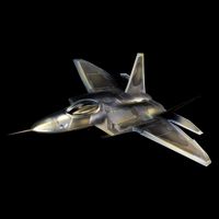 F-22 Raptor Fighter Jet 7-Panel Snapback Hat