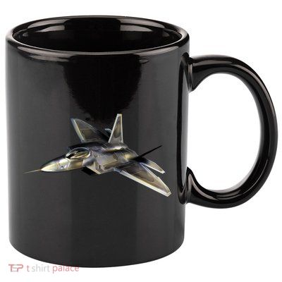 F-22 Raptor Fighter Jet 11oz C Handle Ceramic Mug