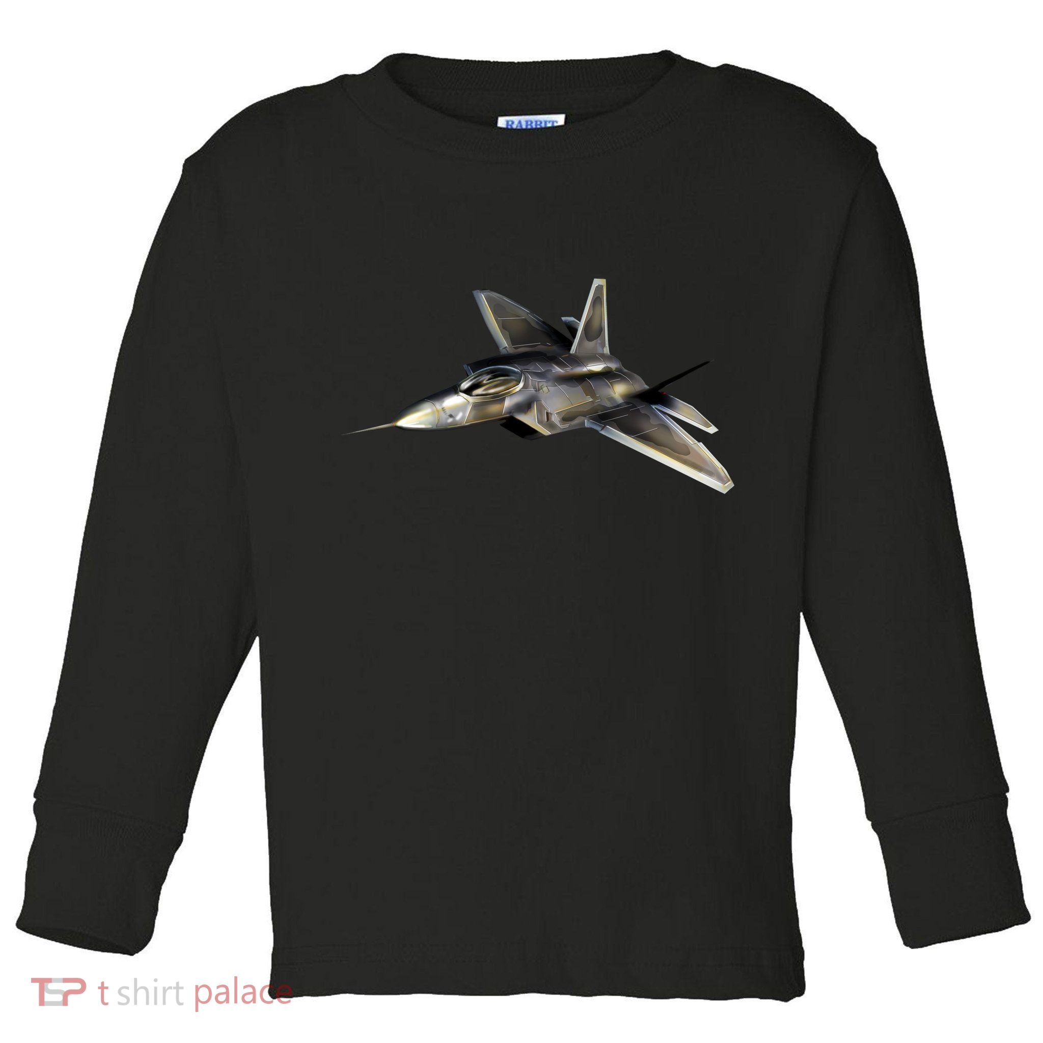 F-22 Raptor Fighter Jet Toddler Long Sleeve Shirt