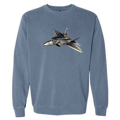 F-22 Raptor Fighter Jet Garment-Dyed Sweatshirt