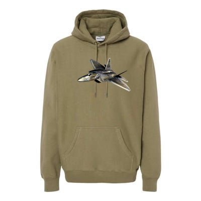 F-22 Raptor Fighter Jet Premium Hoodie