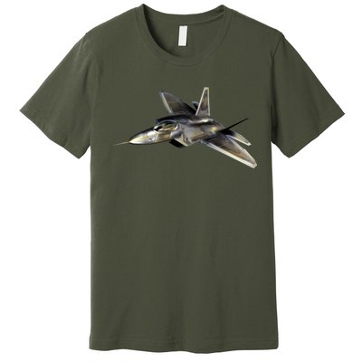 F-22 Raptor Fighter Jet Premium T-Shirt