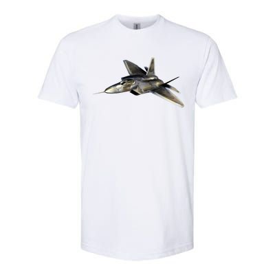 F-22 Raptor Fighter Jet Softstyle CVC T-Shirt