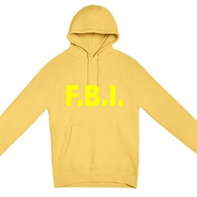 F.B.I FBI Federal Agent Logo Premium Pullover Hoodie