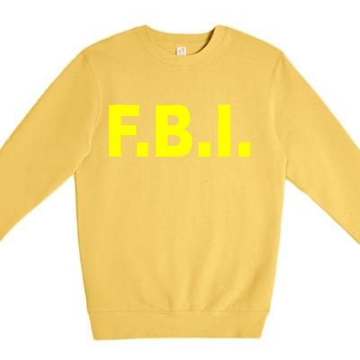 F.B.I FBI Federal Agent Logo Premium Crewneck Sweatshirt