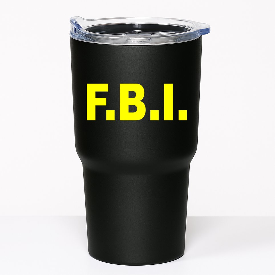 F.B.I FBI Federal Agent Logo Tumbler