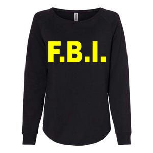 F.B.I FBI Federal Agent Logo Womens California Wash Sweatshirt