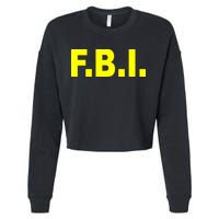 F.B.I FBI Federal Agent Logo Cropped Pullover Crew