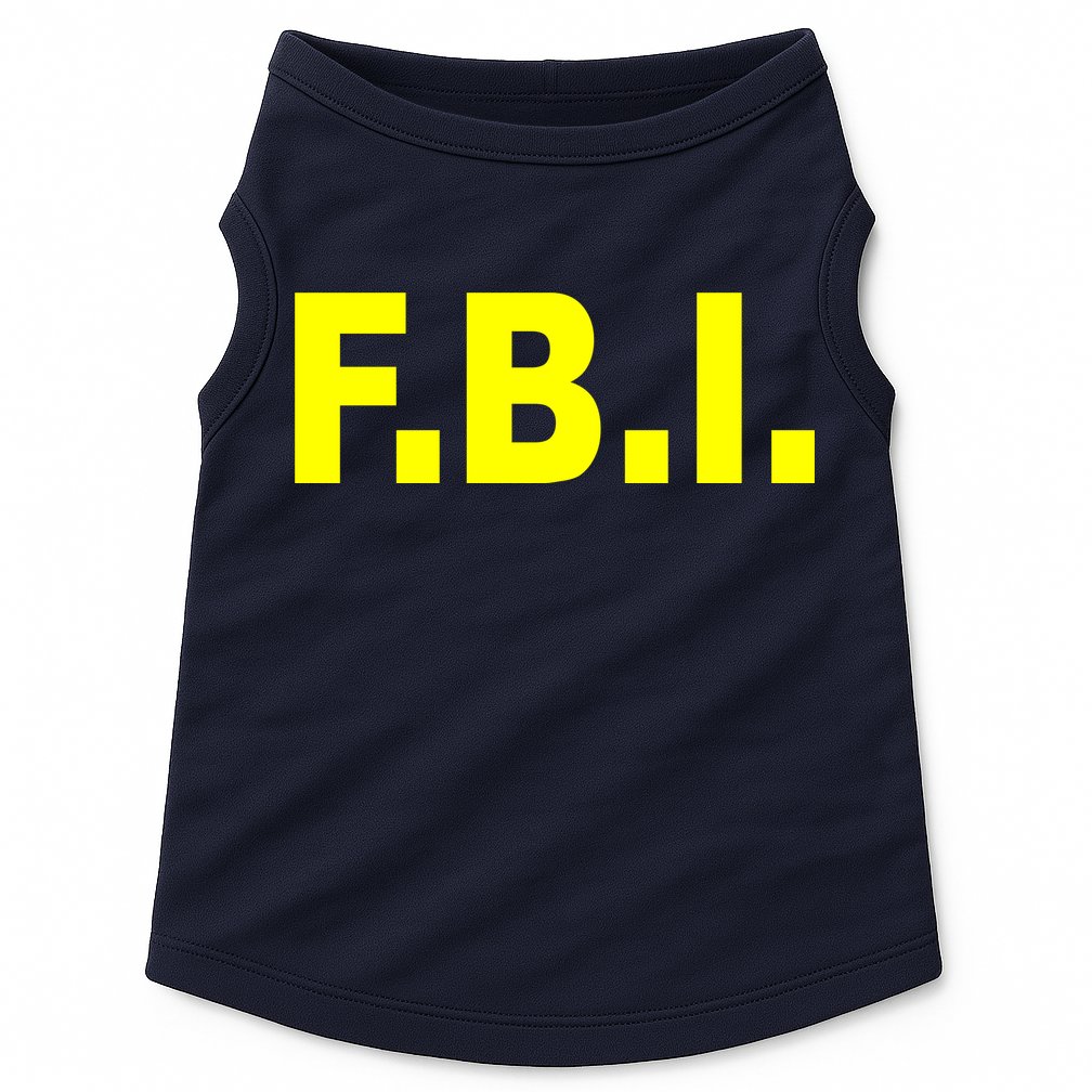 F.B.I FBI Federal Agent Logo Doggie Tank