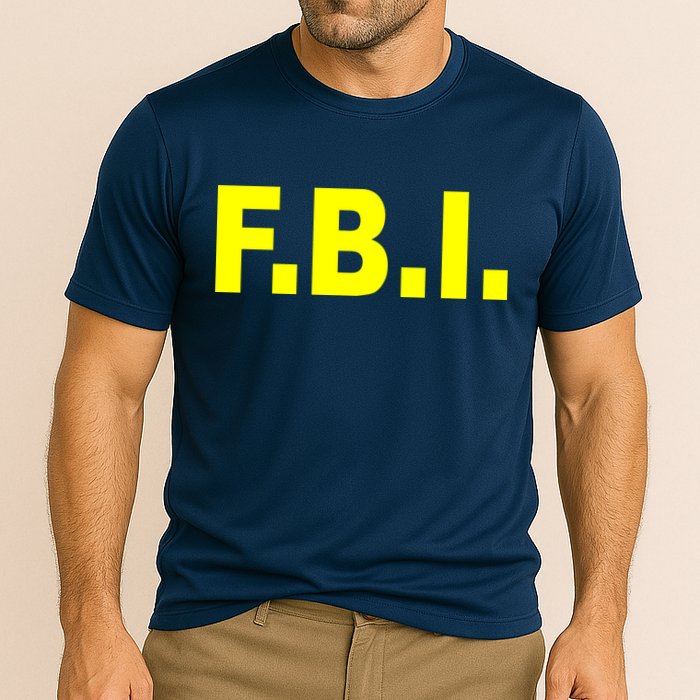 F.B.I FBI Federal Agent Logo Cooling Performance Crew T-Shirt