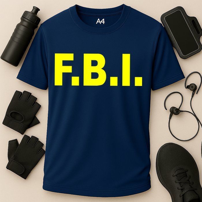 F.B.I FBI Federal Agent Logo Cooling Performance Crew T-Shirt