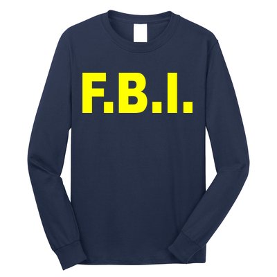 F.B.I FBI Federal Agent Logo Long Sleeve Shirt