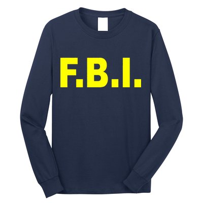 F.B.I FBI Federal Agent Logo Long Sleeve Shirt