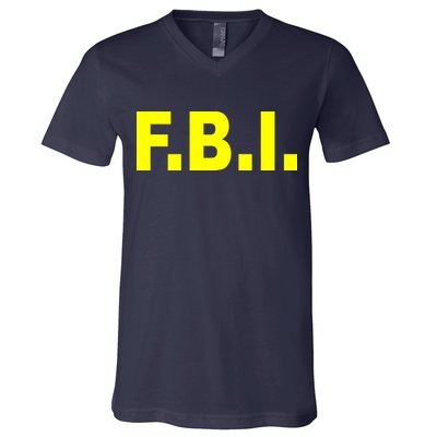 F.B.I FBI Federal Agent Logo V-Neck T-Shirt