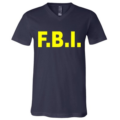 F.B.I FBI Federal Agent Logo V-Neck T-Shirt