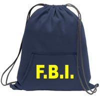 F.B.I FBI Federal Agent Logo Sweatshirt Cinch Pack Bag