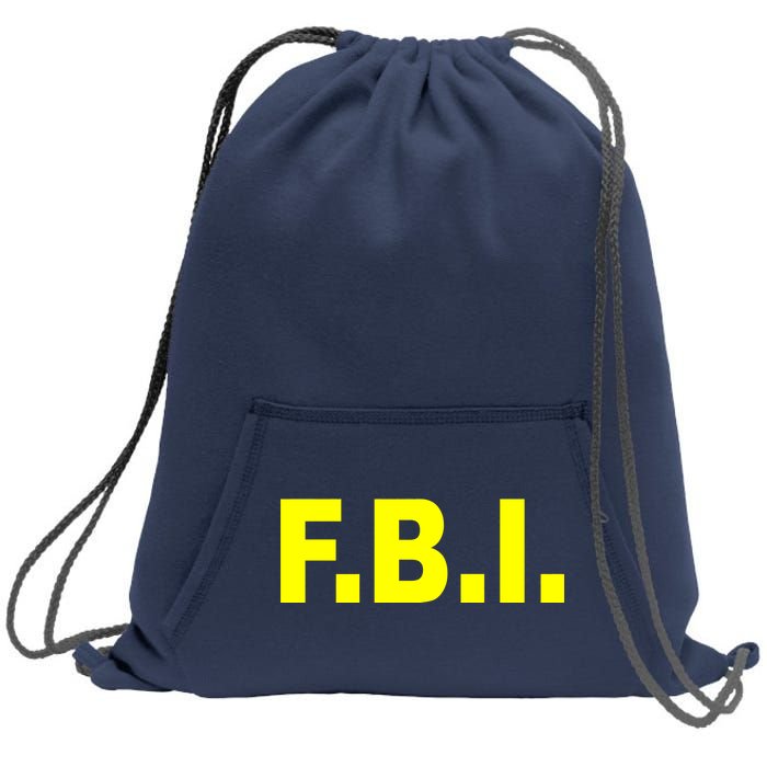 F.B.I FBI Federal Agent Logo Sweatshirt Cinch Pack Bag