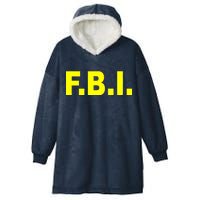 F.B.I FBI Federal Agent Logo Hooded Wearable Blanket