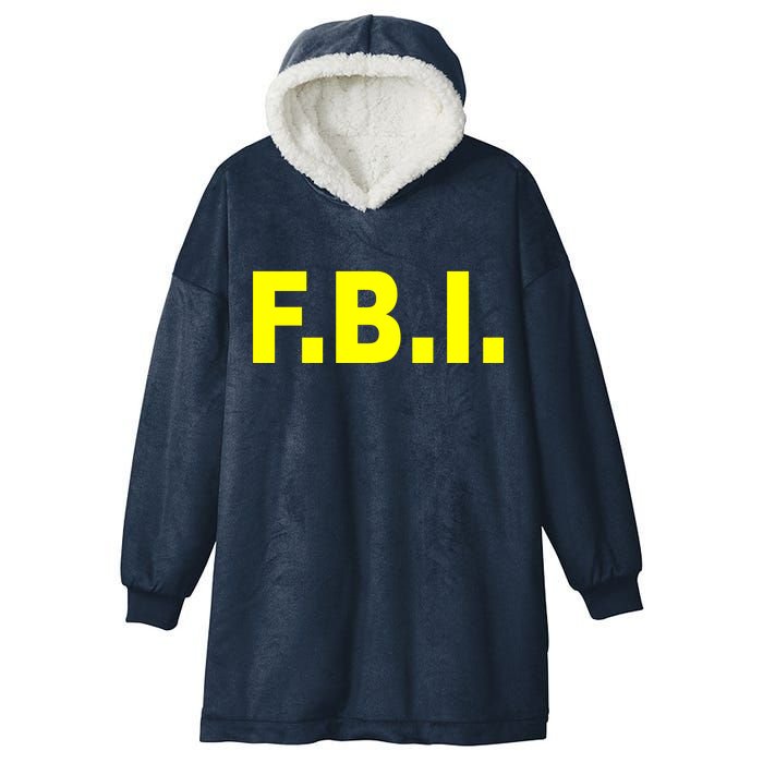 F.B.I FBI Federal Agent Logo Hooded Wearable Blanket