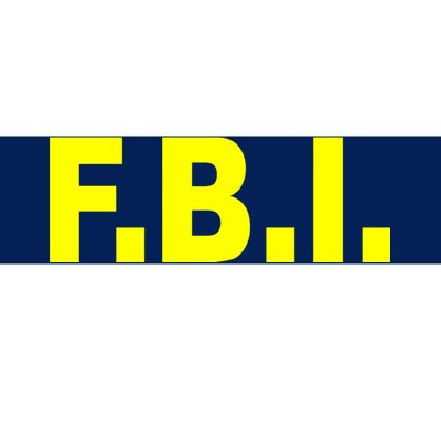 F.B.I FBI Federal Agent Logo Bumper Sticker