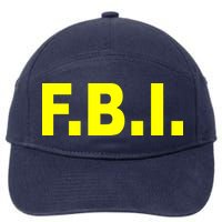 F.B.I FBI Federal Agent Logo 7-Panel Snapback Hat