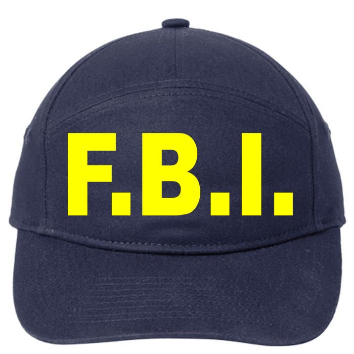 F.B.I FBI Federal Agent Logo 7-Panel Snapback Hat