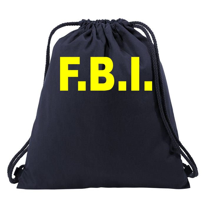 F.B.I FBI Federal Agent Logo Drawstring Bag