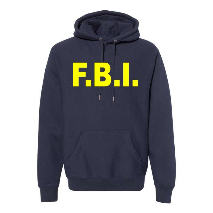 F.B.I FBI Federal Agent Logo Premium Hoodie