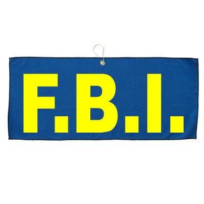 F.B.I FBI Federal Agent Logo Large Microfiber Waffle Golf Towel