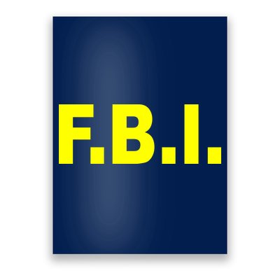 F.B.I FBI Federal Agent Logo Poster