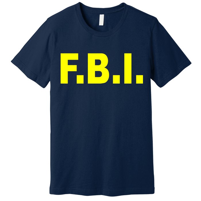 F.B.I FBI Federal Agent Logo Premium T-Shirt